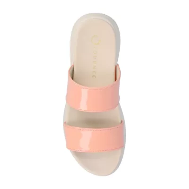 Journee Collection Womens Janis Flat Sandals