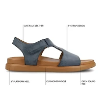 Journee Collection Womens Mira Flat Sandals