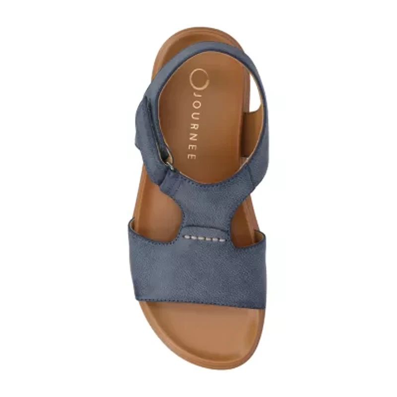 Journee Collection Womens Mira Flat Sandals