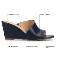 Journee Collection Womens Clementine Wedge Sandals