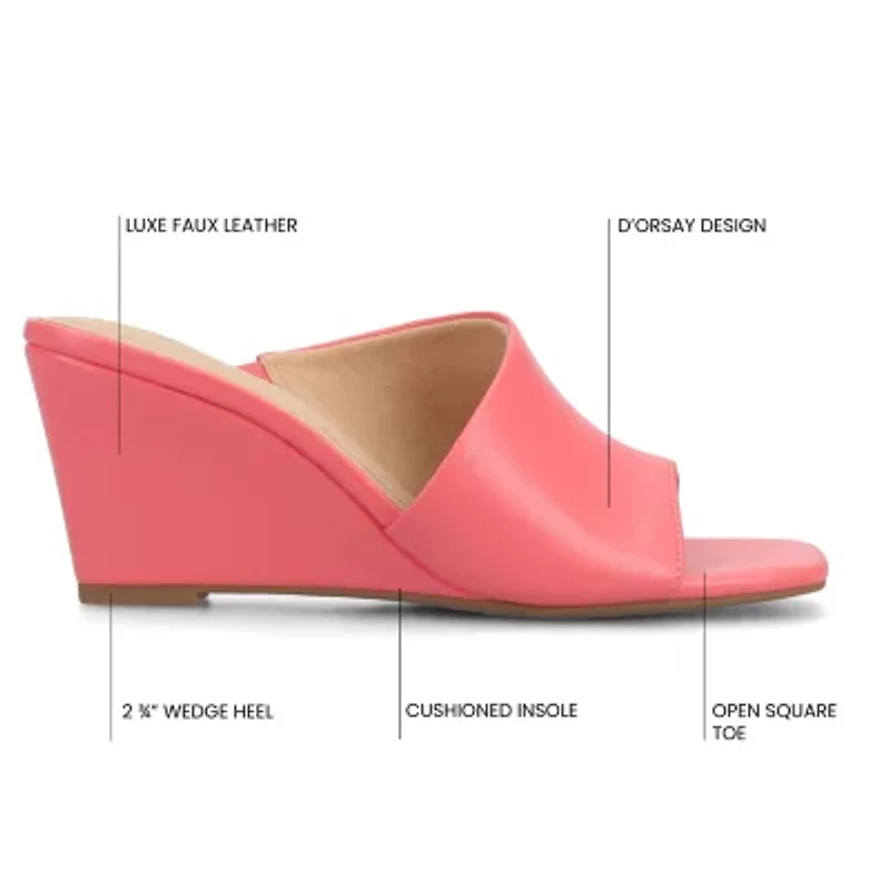 Journee Collection Womens Clementine Wedge Sandals