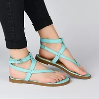 Journee Collection Womens Tangie Flat Sandals