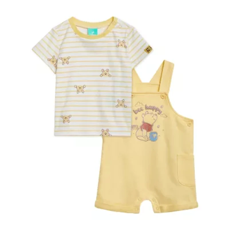 Disney Baby Boys 2-pc. Winnie The Pooh Shortall Set