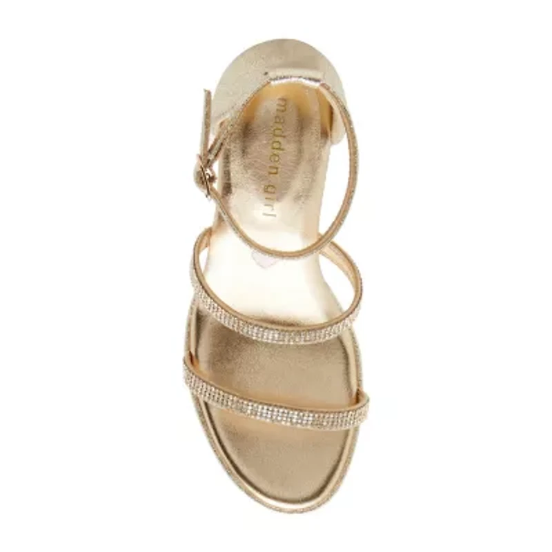 Madden Girl Sidra Little & Big Kid Girls Round Open Toe Block Heel Pumps