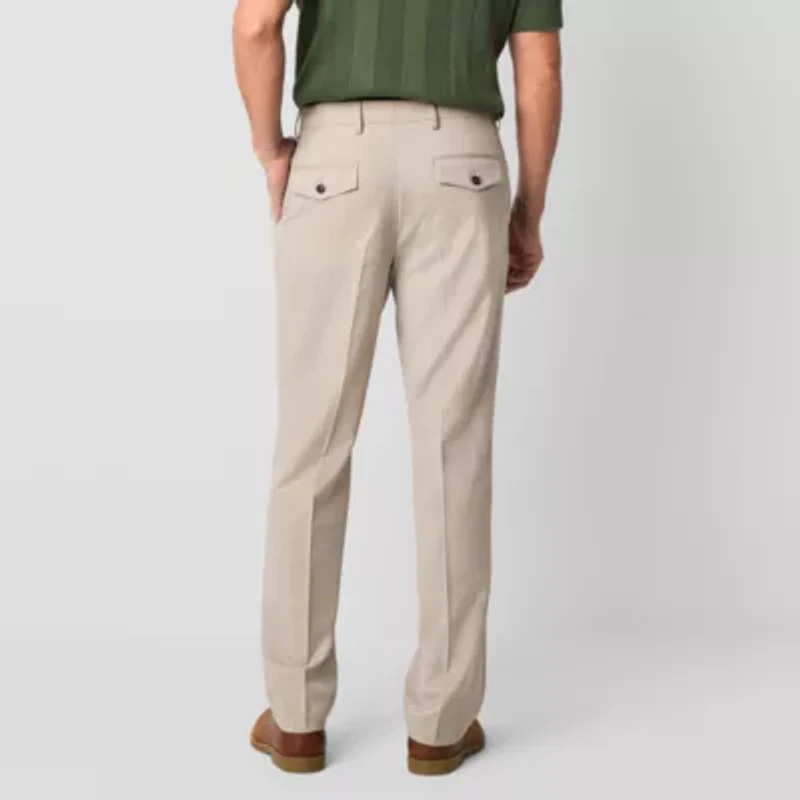 Stafford Mens Classic Fit Pleated Pant