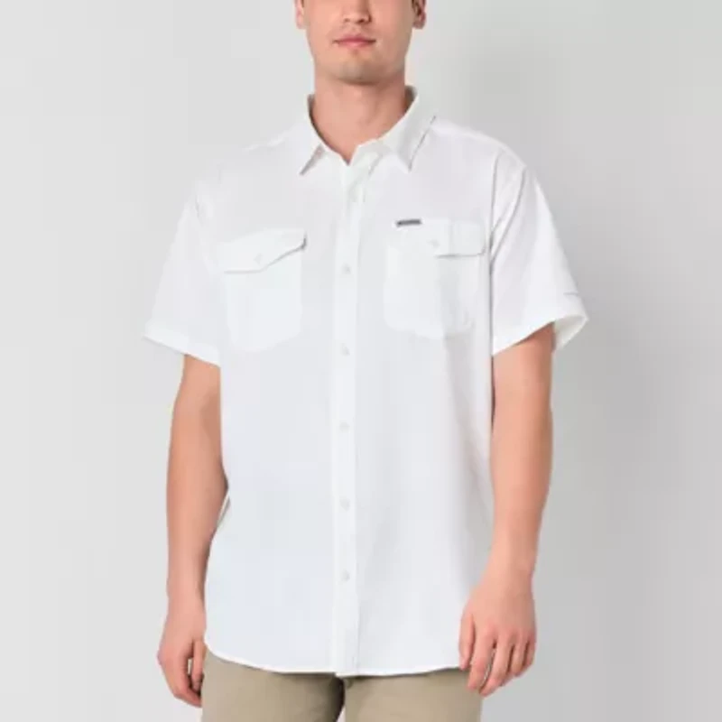 Columbia Utilizer Mens Short Sleeve Regular Fit Button-Down Shirt