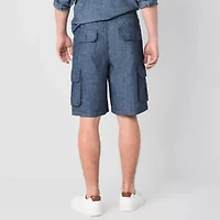 mutual weave Mens 10" Drawstring Waist Cargo Short