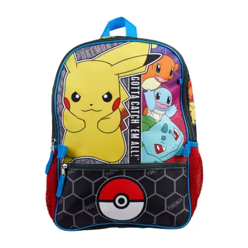 Licensed Pokemon 5-Piece Backpack Set
