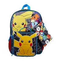 Licensed Pokemon 5-Piece Backpack Set