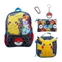 Licensed Pokemon 5-Piece Backpack Set