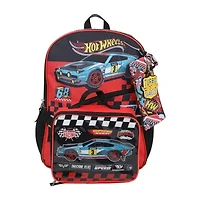 Licensed Hot Wheels 5-Piece Backpack Set