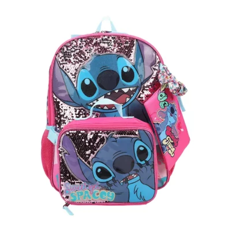 Licensed Disney Stitch 5-Piece Backpack Set