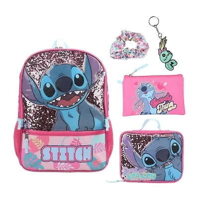 Licensed Disney Stitch 5-Piece Backpack Set