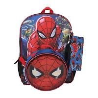 Licensed Marvel Spiderman 5-Piece Backpack Set