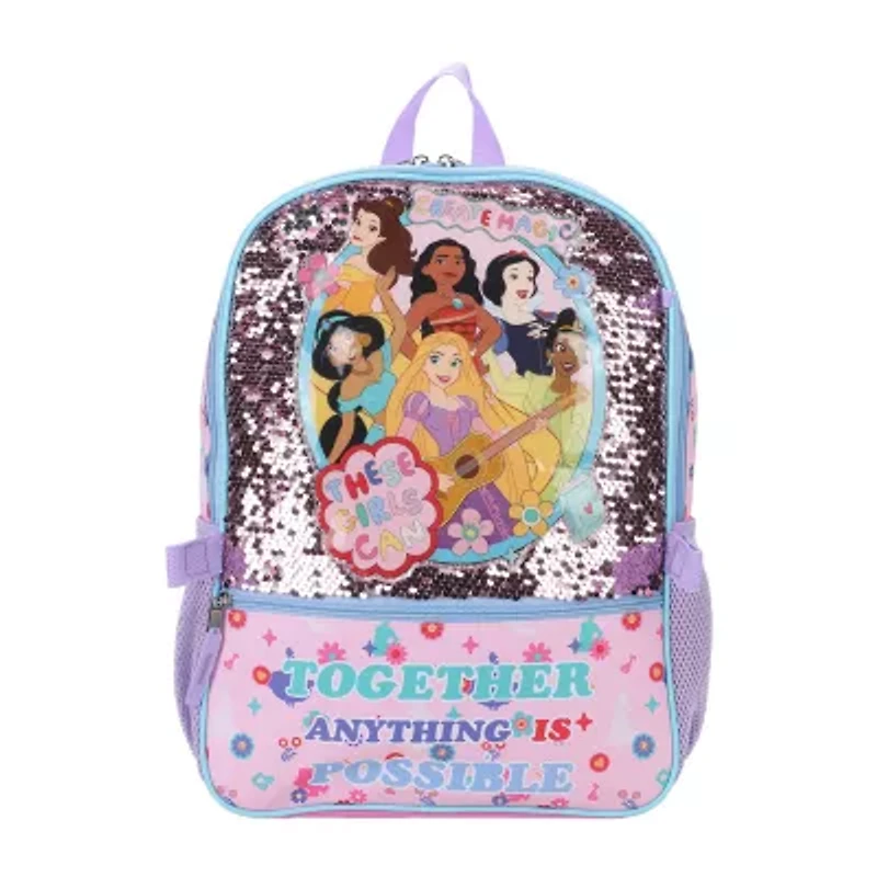 Licensed Disney Princesses 5-Piece Backpack Set