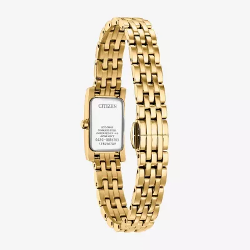 Citizen Womens Gold Tone Stainless Steel Bracelet Watch Eg7112-59e