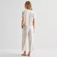 Adonna Womens Short Sleeve 2-pc. Pajama Sets