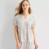 Adonna Womens Short Sleeve 2-pc. Pajama Sets