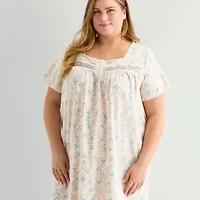 Adonna Womens Plus Short Sleeve Nightgown