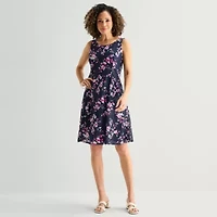 Perceptions Womens Floral Jacket Dress