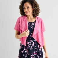 Perceptions Womens Floral Jacket Dress