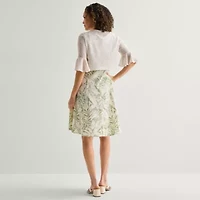 Perceptions Womens Leaf Jacket Dress