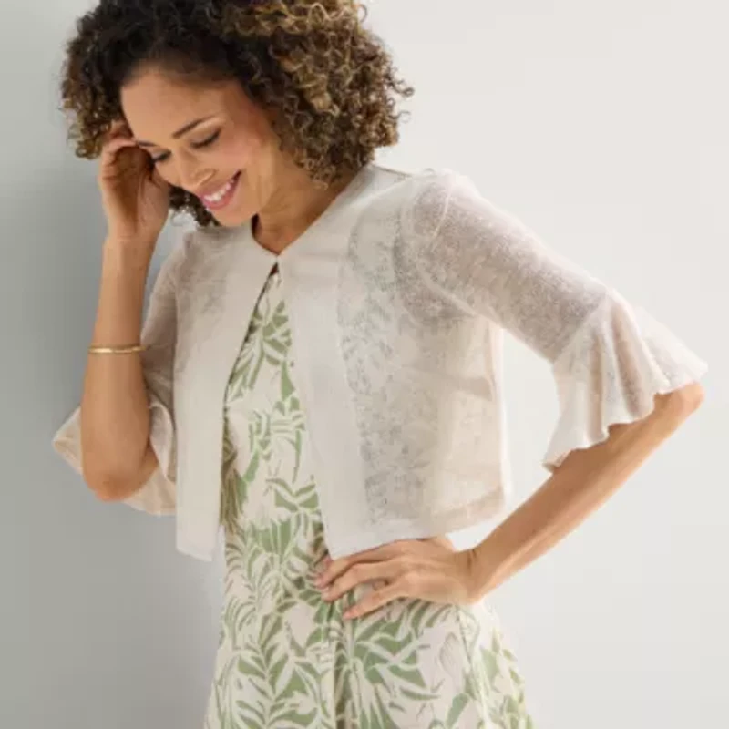 Perceptions Womens Leaf Jacket Dress