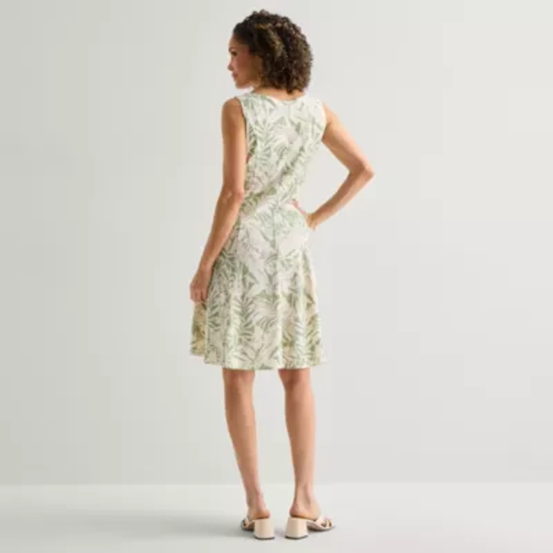 Perceptions Womens Leaf Jacket Dress