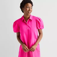Sam And Jess Womens Short Sleeve Shift Dress