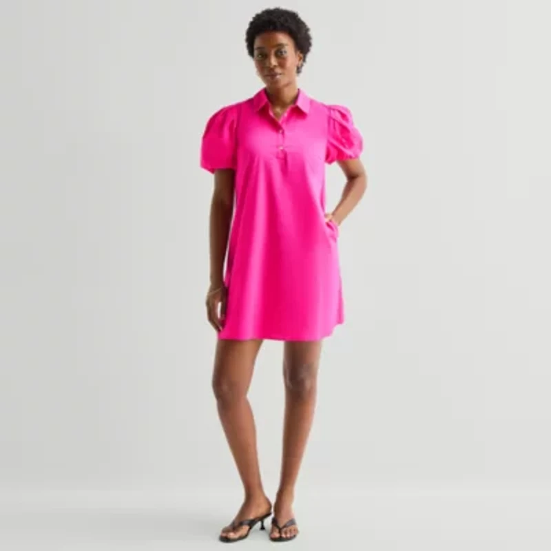 Sam And Jess Womens Short Sleeve Shift Dress