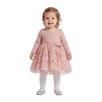 Bonnie Jean Baby Girls Long Sleeve Fit + Flare Dress