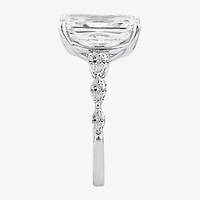 Grown Gorgeous (F / Vs2) Womens 5 1/8 Ct. T.W. Lab White Diamond Platinum Rectangular Side Stone Engagement Ring