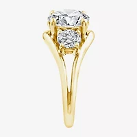 Grown Gorgeous (F / Vs2) Womens 3 3/4 CT. T.W. Lab White Diamond 14K Gold Round 3-Stone Engagement Ring