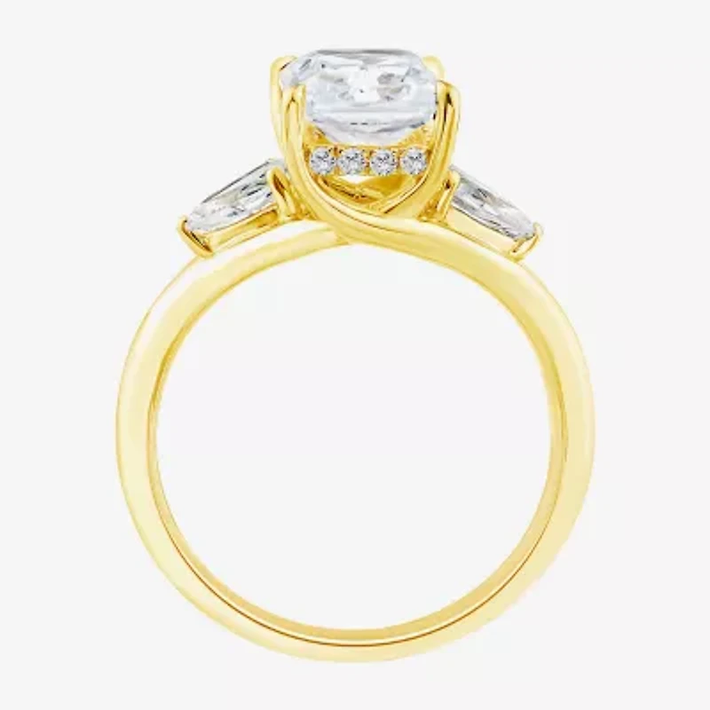 Love Lives Forever (F / Vs2) Womens 2 5/8 Ct. T.W. Lab Grown White Diamond 14K Gold Rectangular 3-Stone Engagement Ring