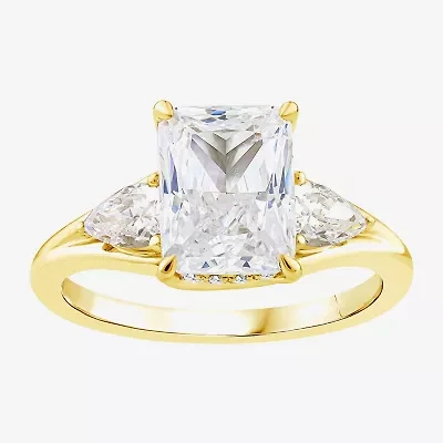 Love Lives Forever (F / Vs2) Womens 2 5/8 Ct. T.W. Lab Grown White Diamond 14K Gold Rectangular 3-Stone Engagement Ring