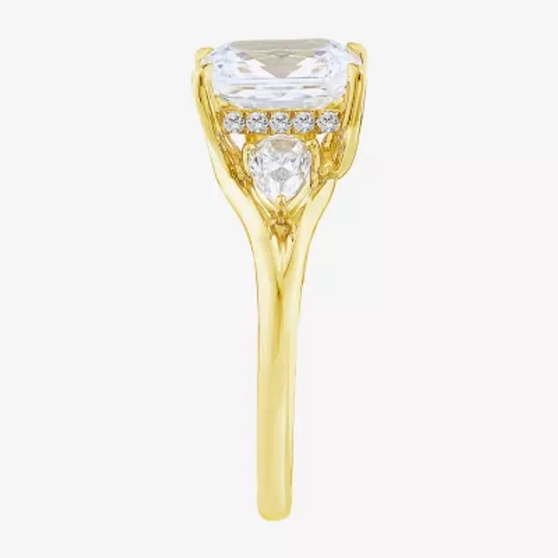 Love Lives Forever (F / Vs2) Womens 2 5/8 Ct. T.W. Lab Grown White Diamond 14K Gold Rectangular 3-Stone Engagement Ring