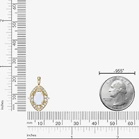 Womens Lab Created White Opal 18K Gold Over Silver Oval 18 Inch Pendant Necklace
