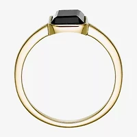 Womens Genuine Black Onyx Sterling Silver Cocktail Ring