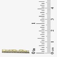 Womens White Cubic Zirconia 14K Gold Over Silver 6 1/2 Inch Tennis Bracelet