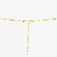 Womens 14K Gold Over Silver 18 Inch Link Chain Necklace