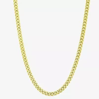 Womens 14K Gold Over Silver 18 Inch Link Chain Necklace