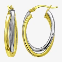 Womens Sterling Silver Hoop Earrings