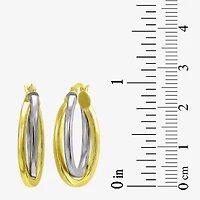 Womens Sterling Silver Hoop Earrings
