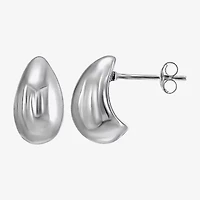 Womens White Cubic Zirconia Sterling Silver Pair Earring Set