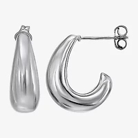 Womens White Cubic Zirconia Sterling Silver 2 Pair Earring Set