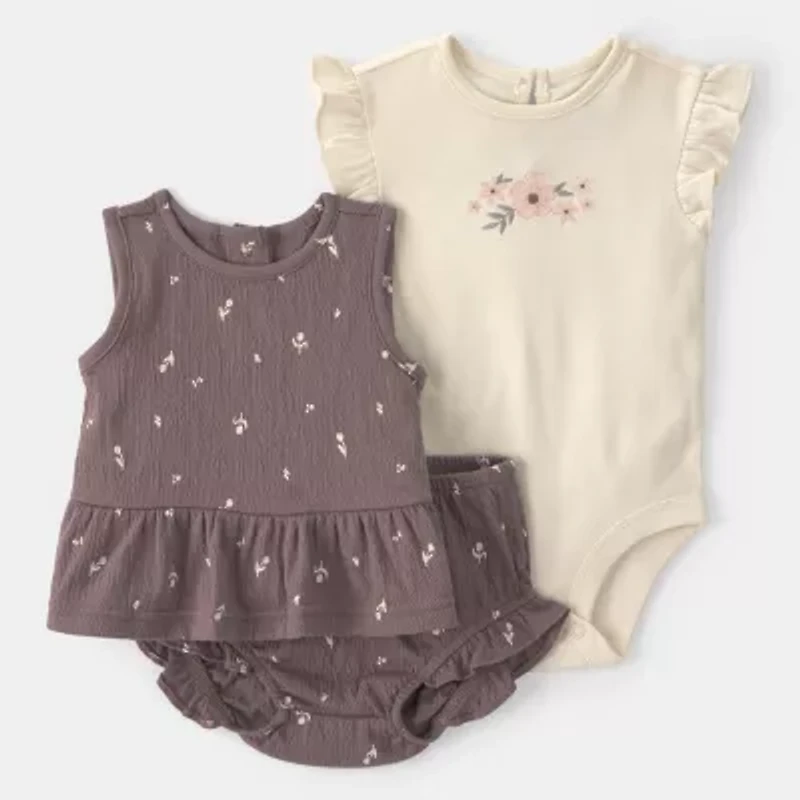 Carter's Baby Girls 3-pc. Short Set