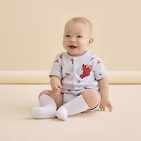 Carter's Baby Boys Short Sleeve Animal Romper