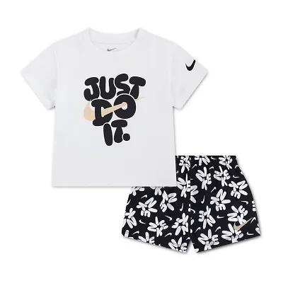 Nike Little Girls 2-pc. Short Set