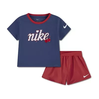Nike Little Girls 2-pc. Short Set