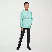 adidas Big Kid Girls Mid Rise Regular Fit Tapered Track Pant